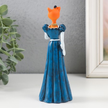 Souvenir Polystone "Lady Cat in a blue dress"-2