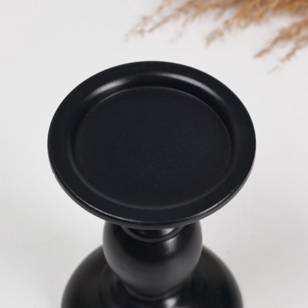 Ferdinand candlestick 16x10cm, black matte-2
