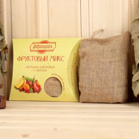 Jet washcloth with soap "Fruit MICC" 110 g