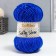 Yarn 70% acrylic, 30% silk "Softy Shine" 50 g 85 m color 35 Ultramarin