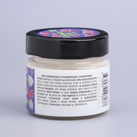 Aromatic candle in the Bank "Ripe Fig", Envisor Wax, 80 g-7