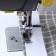 Feet for sewing machines, for zipper