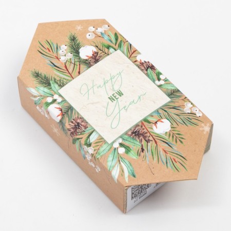 New Year. Tmachry Ethel "New Year's Bouquet" 30x30 cm, 100% HL 340 g/m2-4