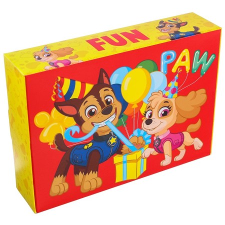 Gift box, folding "Happy" 21x15x5 cm, puppy patrol-3