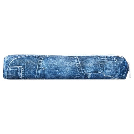 School Penal on the zipper "Jeans", the color is blue-2
