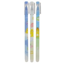 Gel handle washed ink, blue rod 0.5 mm, a body with a pattern, mix (do not write pens, a rod replacement is required)