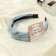 Hair rim "jil" 2.5 cm, blue