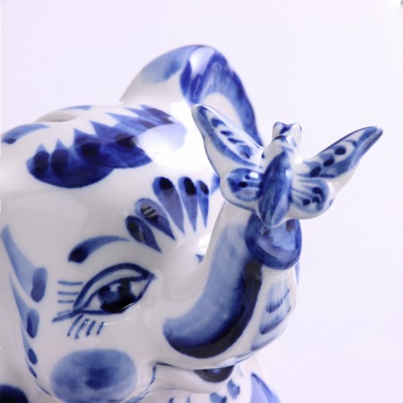 Pigger "Elephant", 14 x 17 cm, gzhel-3