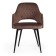 Valkyria Mod chair. 711 fabric/metal, 55x55x80cm, brown 12/black