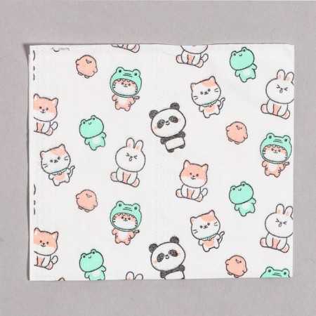 Paper Napkins "Beasts", 60 pcs in a bag, 3 layers-6