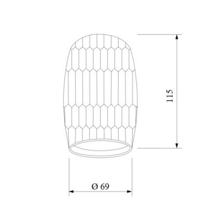 Ceiling accent Elektrostandard, DLN104 GU10 69x69 mm, IP20-3