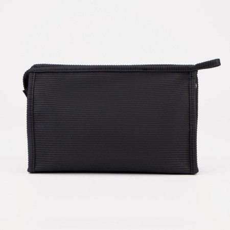 Cosmetic bag with lightning, black color-1