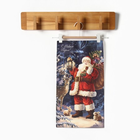 Kitchen towel: New Year "Ethel" Christmas history 40x70 cm, 100% hl, sarzha 190 g/m2