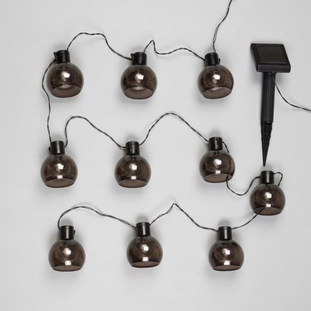Garland “era” “thread” 3.8 m with nozzles “light bulbs”, IP44, dark thread, 10 LED, white glow, 1 mode, solar battery-3