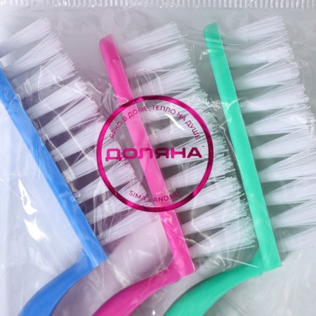 A set of brushes with a curved elongated handle of a dilan, 15 cm, 3 pcs-4