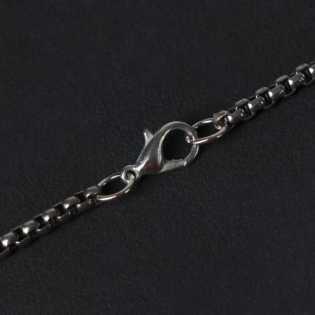 Pompeii pendulum of the yin-yang, black color in black silver, 70 cm-4