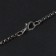 Pompeii pendulum of the yin-yang, black color in black silver, 70 cm