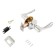 Standard latch 8531 bk CP, chromium color, fix