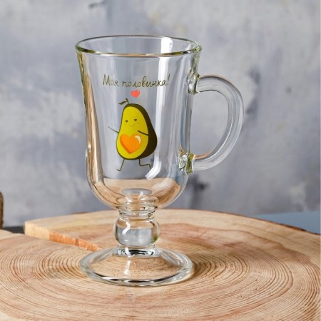 A set of mugs for mulled wine "Avocado-Polovinka" two pieces in a box, spices-2