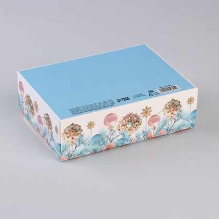 New Year's folding box "New Year's balls" 16.5 x 12.5 x 5 cm, New Year-3