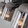 Lamp Mars, 3x40W E27, black color, gray color