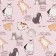 Glossy packaging paper "Cats", 70 x 100 cm