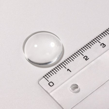 Coboson glass, circle 18 mm (set 5 pcs.), The color is transparent-1