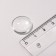 Coboson glass, circle 18 mm (set 5 pcs.), The color is transparent