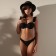 Women's hat with a chain minku Black color, rr 58