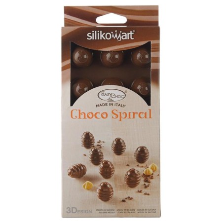 Form for the preparation of sweets Choco Spiral, silicone-6