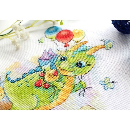 Embroidery set "in the flowering meadow" 18 × 15 cm-3