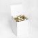 Set of candles in the cake "Spiral", 200pc, 5 cm, gold metallic