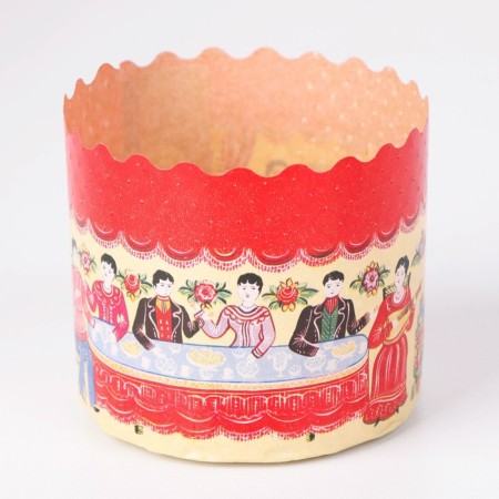 Paper form for cake "Gorodets" 70 x 60 mm, (packing 2000 pcs)-2
