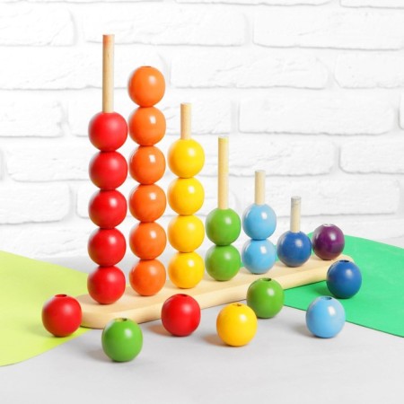 Pyramid "Abaka Rainbow with balls", ball: 3.2 cm-3
