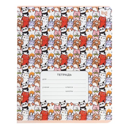 Notebook of 12 sheets in the Grimace cage, cover coated cardboard, VD-LK, MIX-5