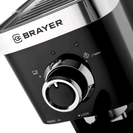 Brayer BR1100 coffee machine, Rozhnaya, 1500 watts, 1.25 l, cappuccino, black-4
