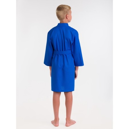 Waffle children's robe "kimono", size 42, color cornflower-3