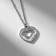 Dream Love, white color in silver, 45 cm