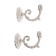 The hook for the curtains "tundra" ks006, one -rod, color chromium