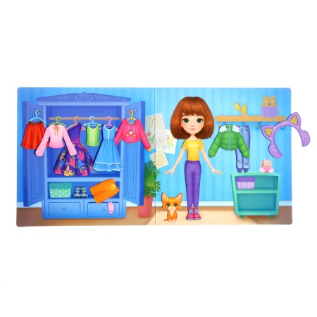 Magnetic game "Anya doll"-2