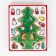 Souvenir New Year's "Christmas tree on a stand" with a gold contour