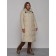 Coat insulated winter female, size 42, beige color