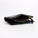 Women's wallet on the button, black color