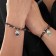 Bracelets "Demetrons" owls, black-brown color, l = 12.5 cm