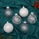 Set of balls plastic D-8 cm, 6 pcs "Winter Valley" silver