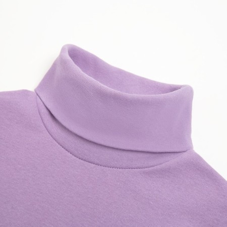 Women's turtleneck Minaku: Basic line color lilac color, size 46-4