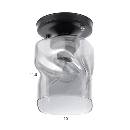 Lamp 91316/1 E27 40W Black 12x12x18 cm BayerLux-5