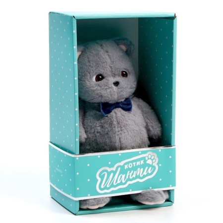 Soft toy "Cat Slanti", with a butterfly-5
