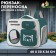 A backpack for carrying cats and dogs, transparent, 40 x 30 x 26 cm, gray-green