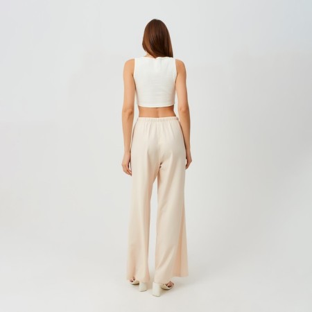 Women's pants minku beige color, size 42-2